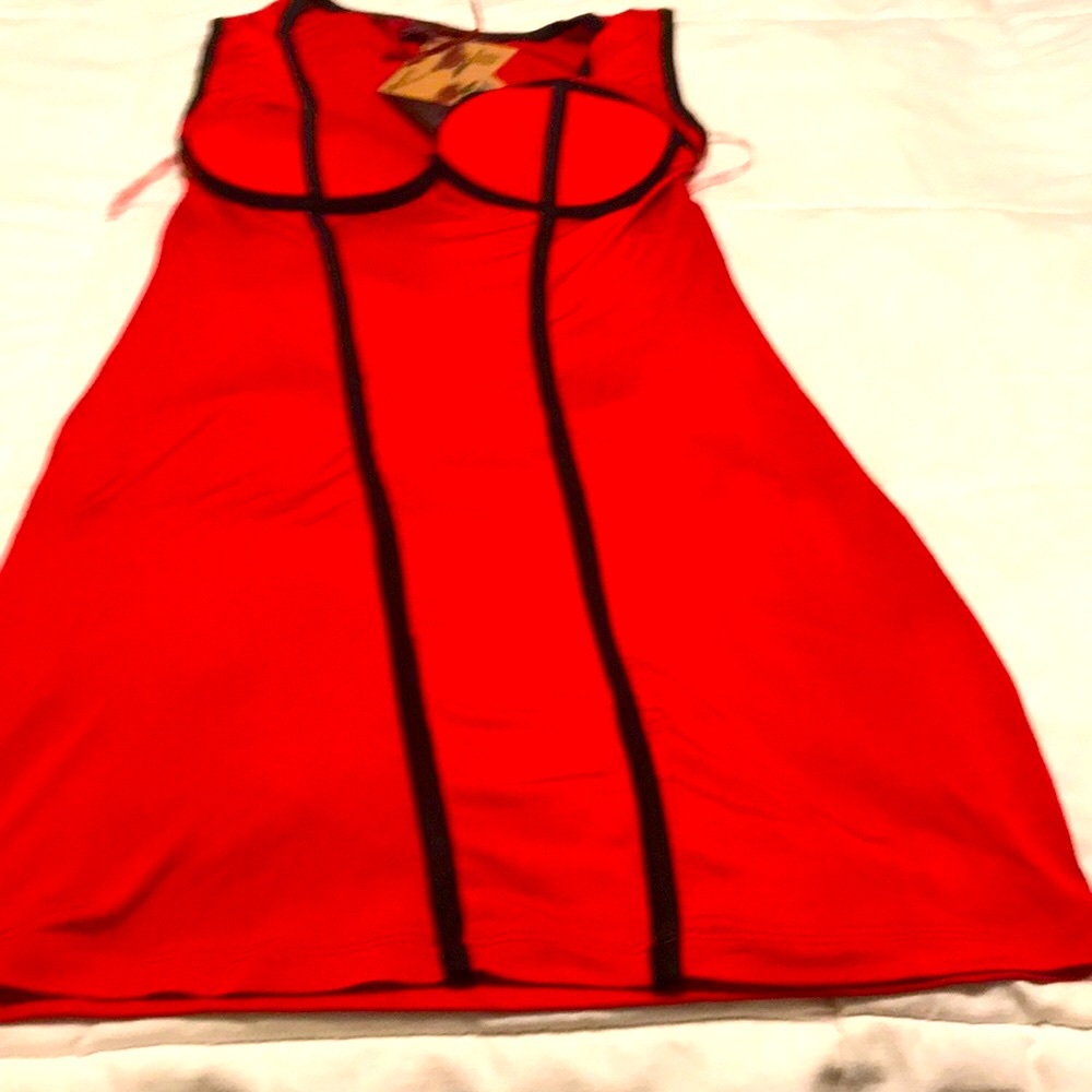 Sugar and spice red mini skirt dress